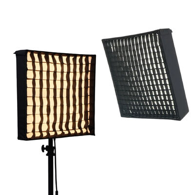 Portable Roll-up LED Light Adjustable Color Temperature 3200K-5600K Remote Control 200W Grid Softbox for Photography Live fornecedor